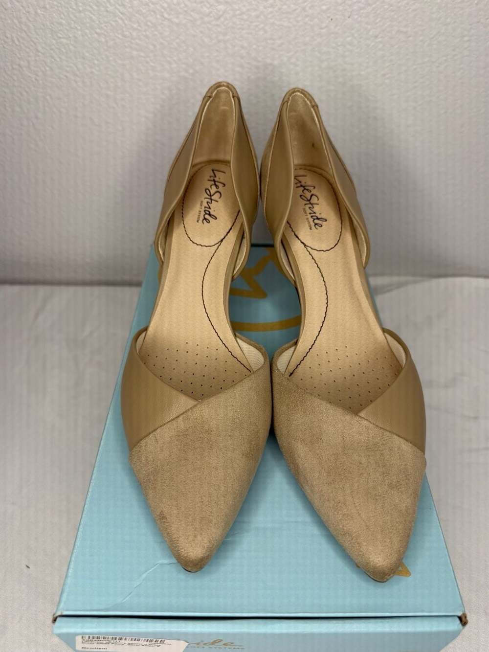 LifeStride Sunset D'Orsay Pump Size 9M Dover Beige